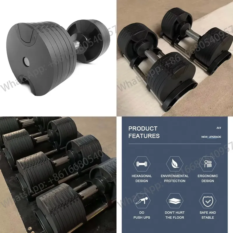 Dumbbell Set - 2.5-80KG Ağırlık Ayarlı Dambıl Seti, Yüksek