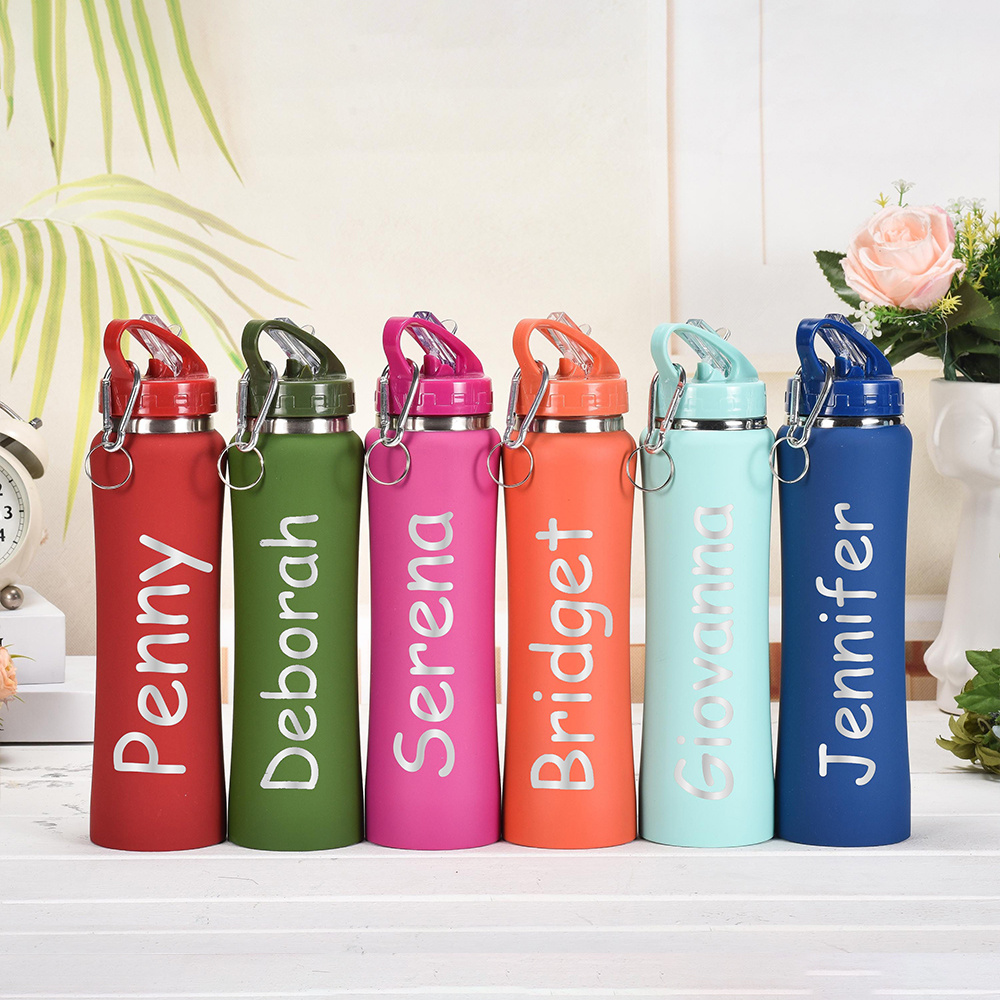 Sports Water Bottle Insulated - Kişiye Özel İsim Yazılı, Paslanmaz Çelik